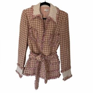 Pink tweed jacket